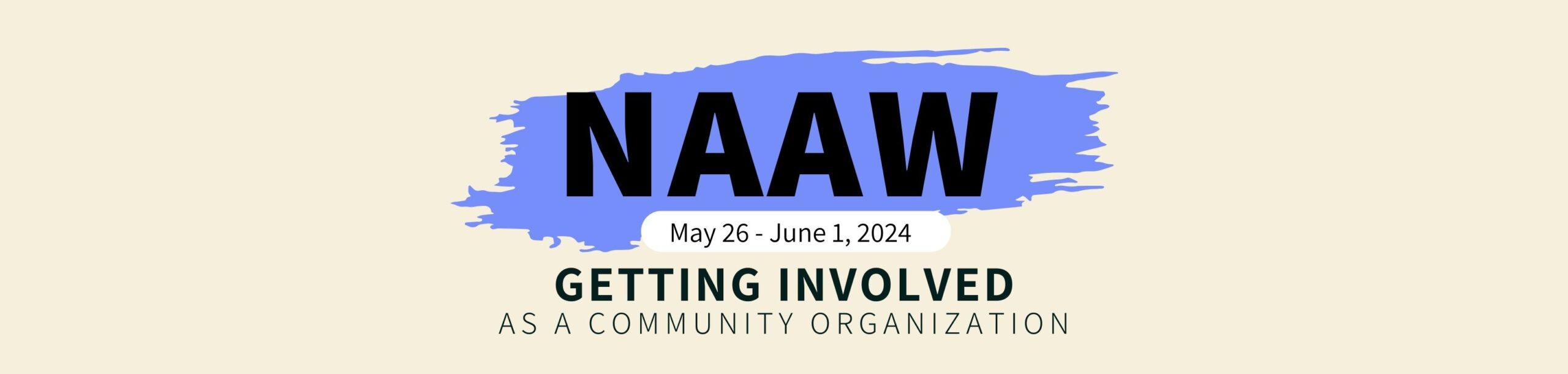 NAAW – Getting Involved as a Community Organization