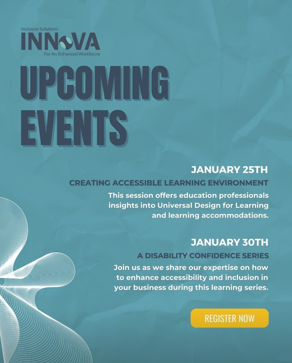 INNoVA’s Upcoming Events