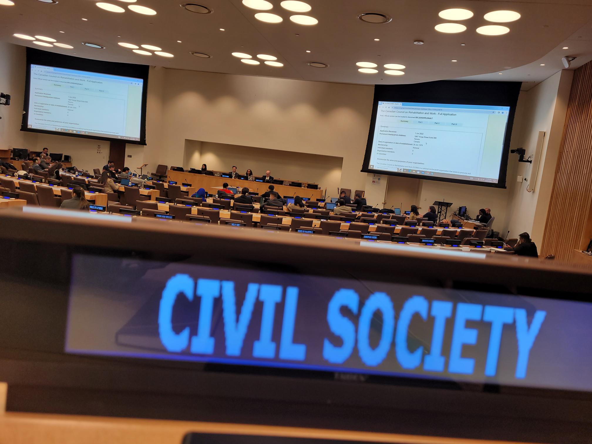 CCRW Achieves Consultative Status with the UN