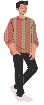 Portrait of Darin, a Deaf job seeker who uses ASL.