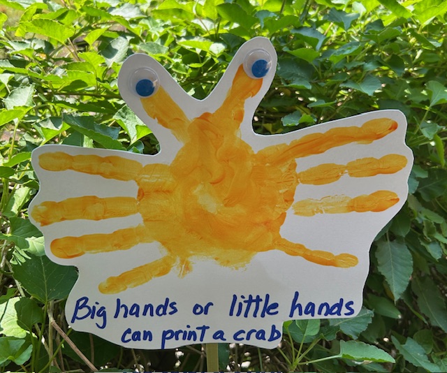Children’s crab painting craft activity