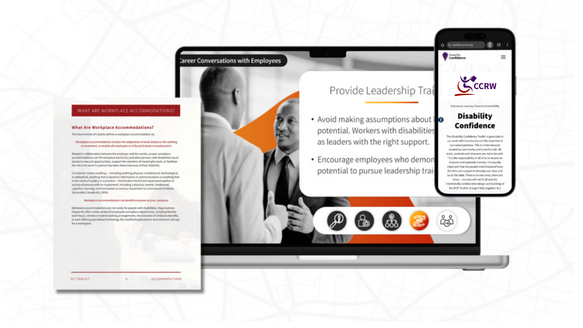 Écran de formation en ligne « Disability Confidence Toolkit »